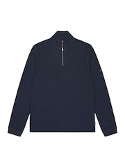 Sealskinz Blue Forncett Long Sleeve Top with Half Zip - Image 6 of 6