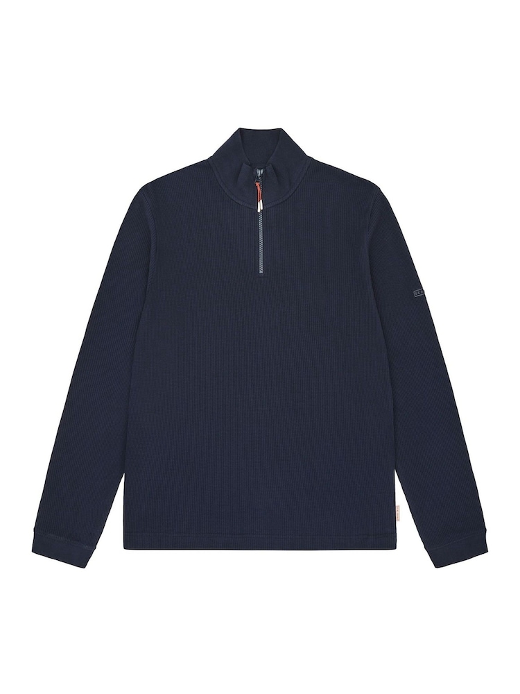 Sealskinz Blue Forncett Long Sleeve Top with Half Zip - Image 6 of 6
