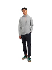 Sealskinz Grey Foulsham Water Repellent 1/4 Zip Funnel Neck Sweatshirt - Image 4 of 5