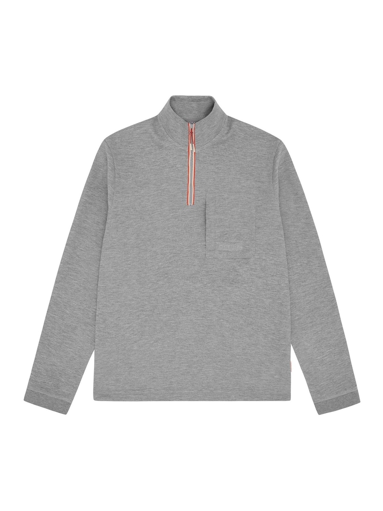 Sealskinz Grey Foulsham Water Repellent 1/4 Zip Funnel Neck Sweatshirt - Image 5 of 5