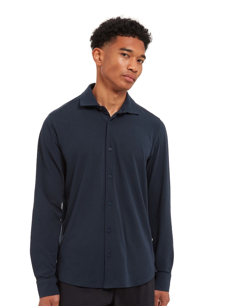Sealskinz Blue Halvergate Stretch Shirt - Image 1 of 6