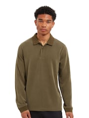 Sealskinz Green Flordon Long Sleeve Soft Touch Polo Shirt - Image 1 of 6
