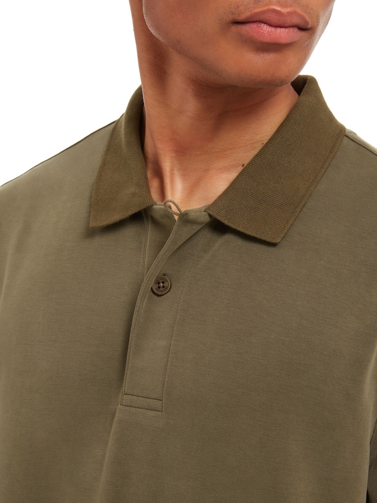 Sealskinz Green Flordon Long Sleeve Soft Touch Polo Shirt - Image 4 of 6