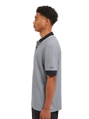 Sealskinz Blue Dersingham Soft Touch Printed Polo Shirt - Image 3 of 6