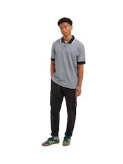 Sealskinz Blue Dersingham Soft Touch Printed Polo Shirt - Image 5 of 6