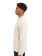 Sealskinz Cream Heywood Soft Touch Quarter Zip Polo Shirt - Bild 3 von 6