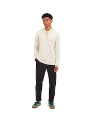 Sealskinz Cream Heywood Soft Touch Quarter Zip Polo Shirt - Bild 5 von 6