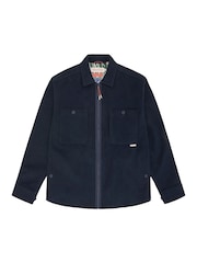 Sealskinz Blue Hockering Moleskin Zip Up Overshirt - Image 6 of 6