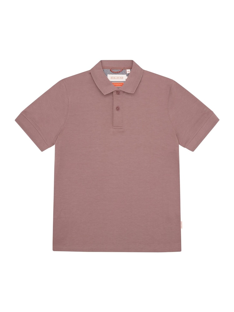 Sealskinz Purple Roydon Soft Touch Polo Shirt - Image 6 of 6