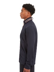 Sealskinz Blue Deopham Water Repellent Full Zip Funnel Neck Sweatshirt with Fold Away Hood - Image 3 of 6