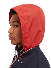 Sealskinz Blue Deopham Water Repellent Full Zip Funnel Neck Sweatshirt with Fold Away Hood - Image 4 of 6