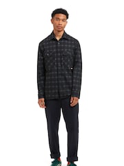 Snettisham Stretch Check Jersey Knitted Overshirt - Image 5 of 6