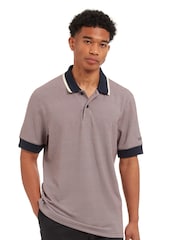Sealskinz Orange Dersingham Soft Touch Printed Polo Shirt - صورة 1 من 6