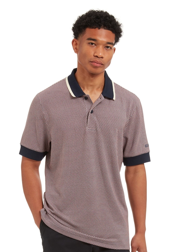Sealskinz Orange Dersingham Soft Touch Printed Polo Shirt - صورة 1 من 6 Sealskinz Orange Dersingham Soft Touch Printed Polo Shirt - صورة 1 من 6