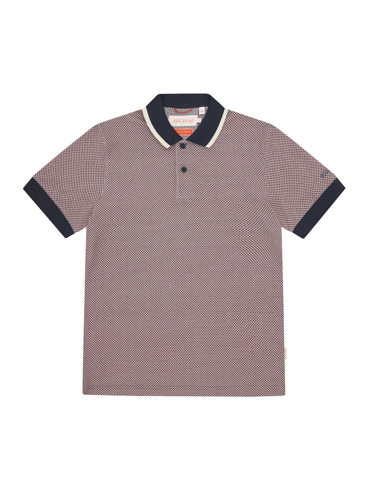 Sealskinz Orange Dersingham Soft Touch Printed Polo Shirt - صورة 6 من 6 Sealskinz Orange Dersingham Soft Touch Printed Polo Shirt - صورة 6 من 6
