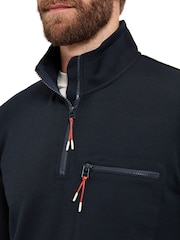 Sealskinz Blue Bunwell Water Repellent 1/2 Zip Funnel Neck Sweatshirt - Изображение 4 из 6
