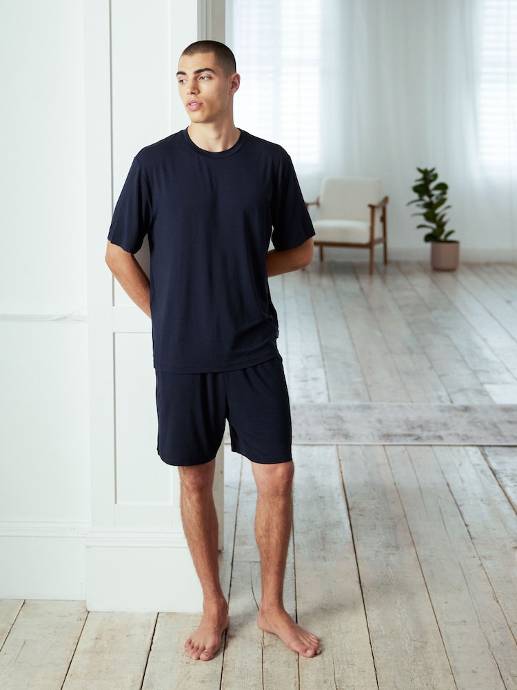Chelsea Peers TENCEL™ Modal Short Crew Neck Pyjama Set - Imagen 1 de 8