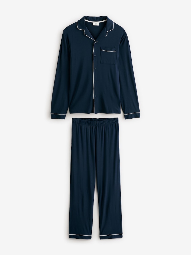 Chelsea Peers TENCEL™ Modal Long Button Up Pyjama Set - Imagen 1 de 6