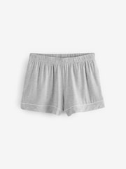 Chelsea Peers Grey TENCEL™ Modal Short Button Up Pyjamas Set - Image 8 of 8