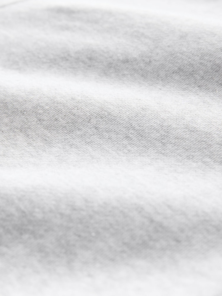 Grey Marl Cotton-Rich Jersey Zip Up Hoodie - Image 8 of 8