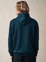 Teal Blue Textured Overhead Hoodie - Image 11 of 13