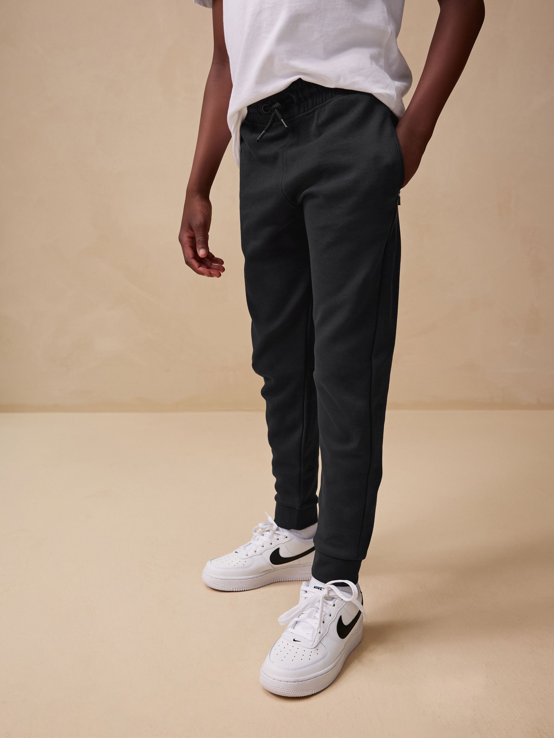 Buy Black Tech Sportswear Hoodie and Joggers Set (3-16yrs) from