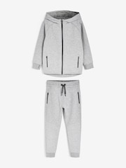 Grey Marl Tech Sportswear Hoodie & Joggers Set (3-16yrs) - Image 1 of 6
