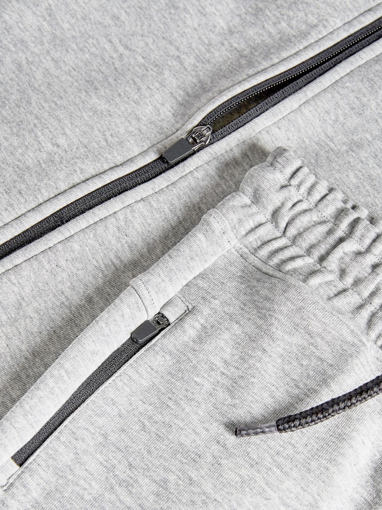Grey Marl Tech Sportswear Hoodie & Joggers Set (3-16yrs) - Image 6 of 6