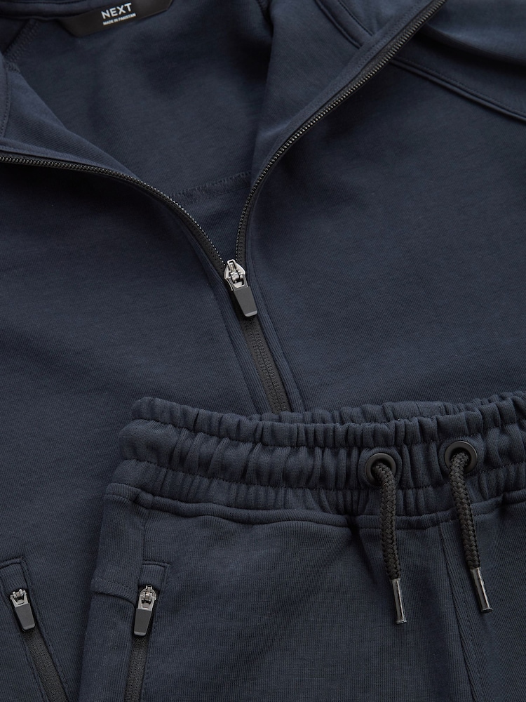New Navy Tech Sportswear Hoodie & Joggers Set (3-16yrs) - Image 9 of 9
