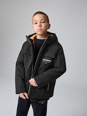 smALLSAINTS Black Underground Four Pockets Coat - Image 1 of 17