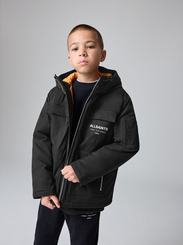 smALLSAINTS Black Underground Four Pockets Coat - Image 1 of 17