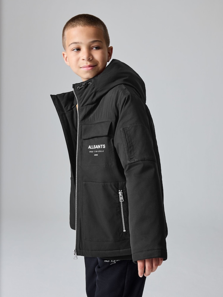 smALLSAINTS Black Underground Four Pockets Coat - Image 2 of 17