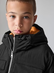 smALLSAINTS Black Underground Four Pockets Coat - Image 5 of 17
