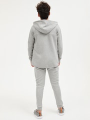 Grey Marl Tech Sportswear Zip Through Hoodie (3-16yrs) - Image 3 of 8