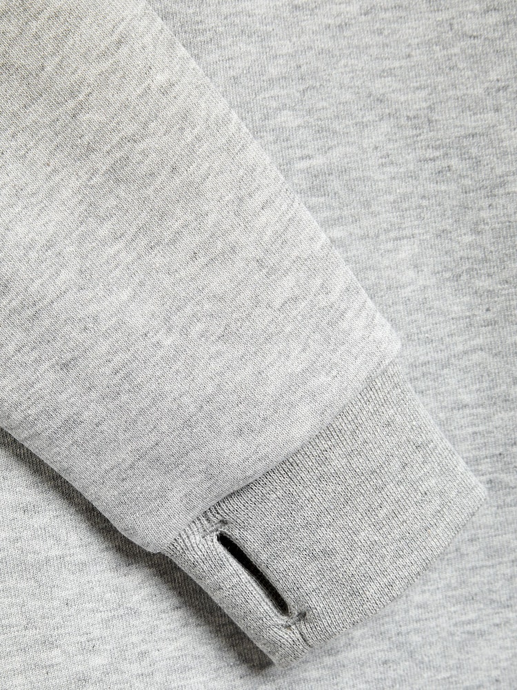 Grey Marl Tech Sportswear Zip Through Hoodie (3-16yrs) - Image 8 of 8
