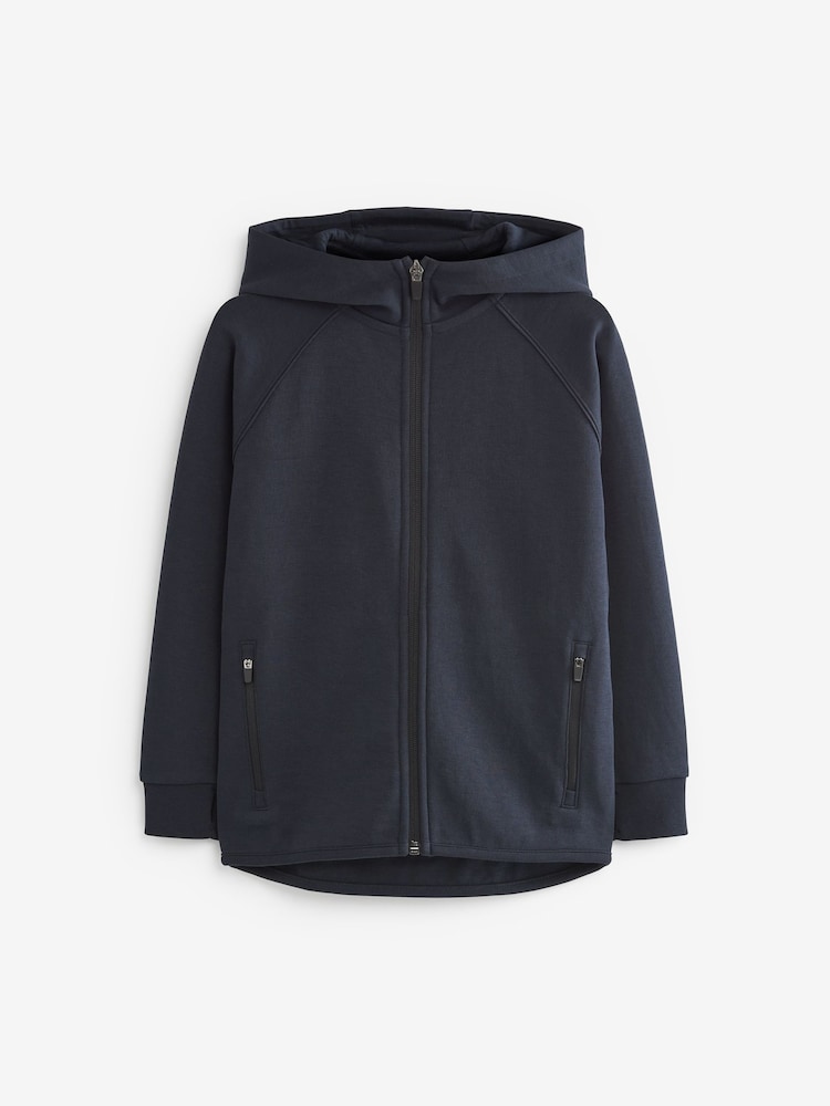 Navy Blue Tech Sportswear Zip Through Hoodie (3-16yrs) - Image 1 of 3