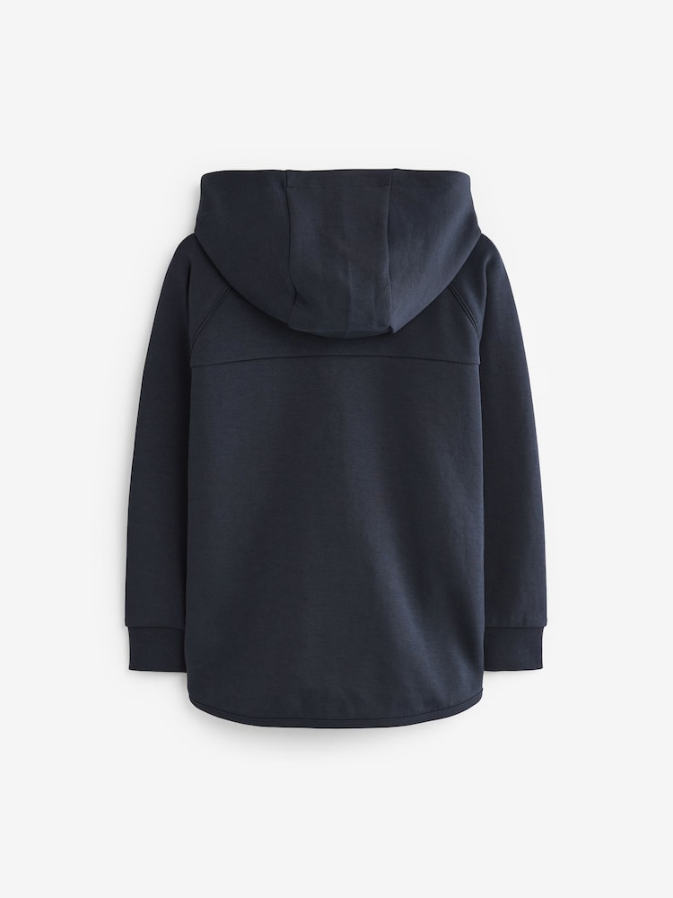 Navy Blue Tech Sportswear Zip Through Hoodie (3-16yrs) - Image 2 of 3