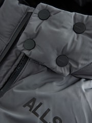 smALLSAINTS Charcoal Grey Logo Padded Coat - Image 12 of 14