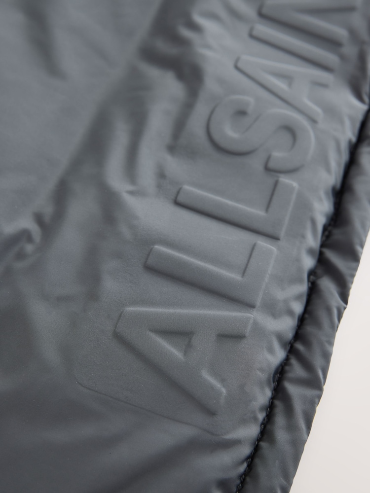 smALLSAINTS Charcoal Grey Logo Padded Coat - Image 14 of 14