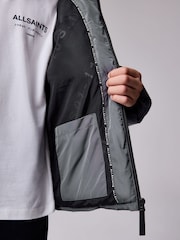 smALLSAINTS Charcoal Grey Logo Padded Coat - Image 7 of 14