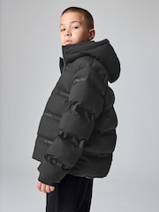 smALLSAINTS Black Short Padded Coat - Image 2 of 11