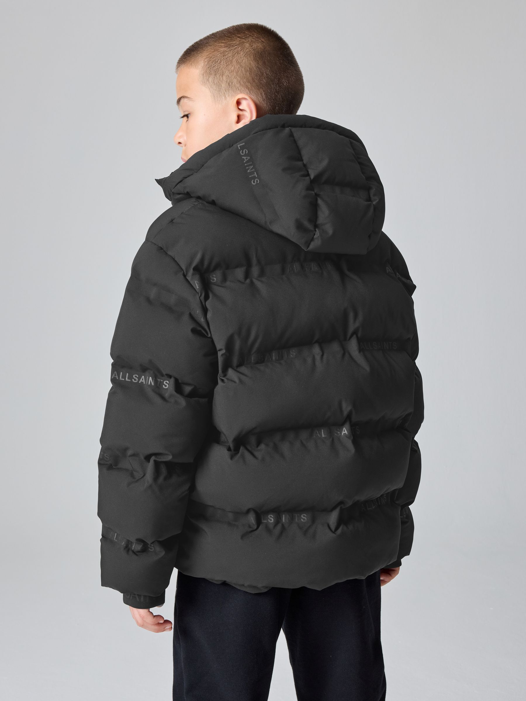 Buy smALLSAINTS Black Short Padded Coat from Next USA