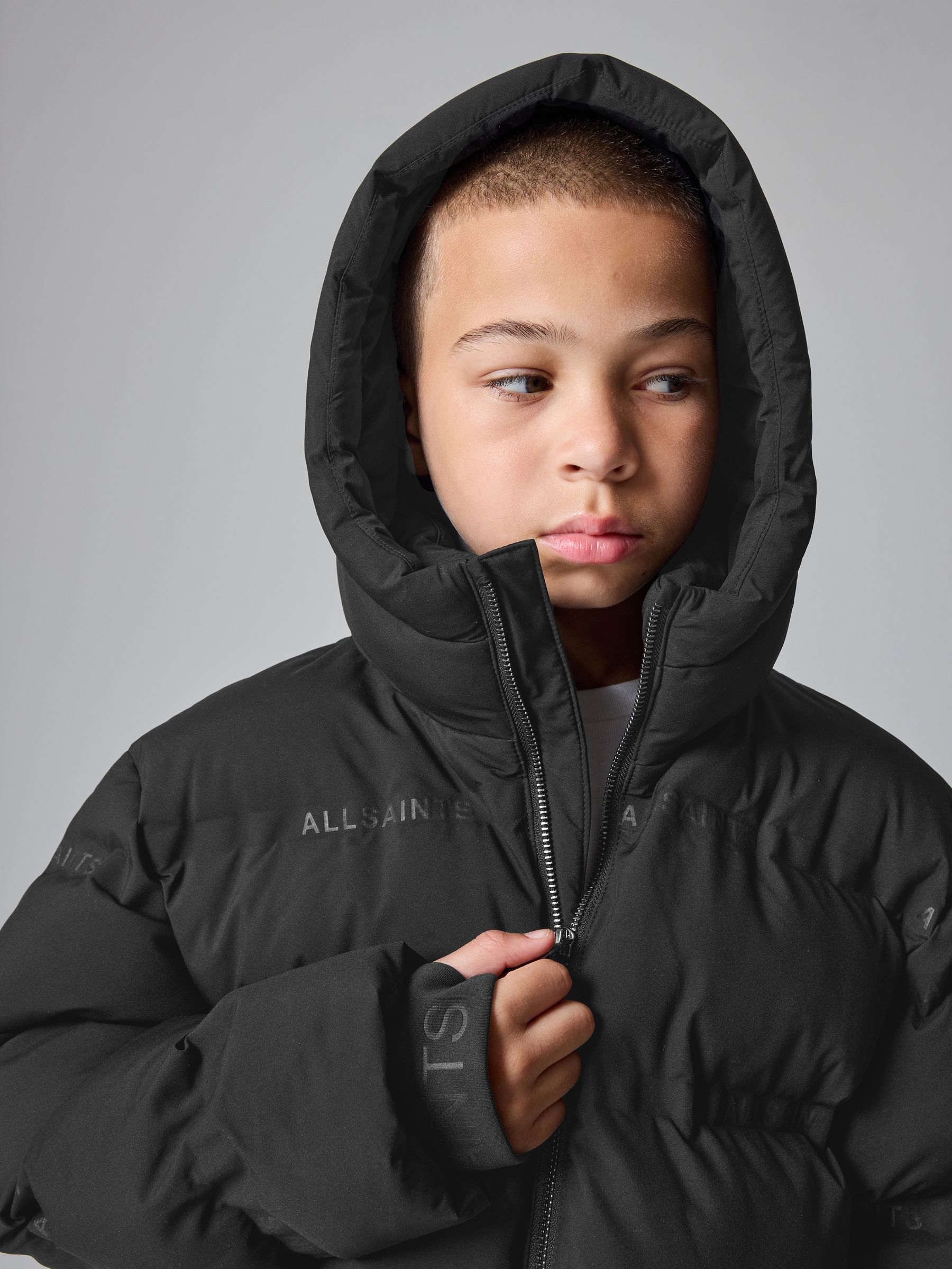 Buy smALLSAINTS Black Short Padded Coat from Next USA