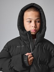 smALLSAINTS Black Short Padded Coat - Image 4 of 11