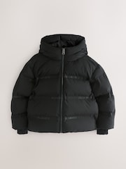 smALLSAINTS Black Short Padded Coat - Image 6 of 11
