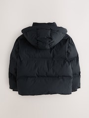 smALLSAINTS Black Underground Short Padded Coat - Image 11 of 16