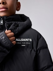 smALLSAINTS Black Underground Short Padded Coat - Image 7 of 16