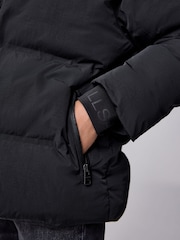 smALLSAINTS Black Underground Short Padded Coat - Image 8 of 16