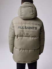 smALLSAINTS Khaki Green Underground Padded Parka - Image 4 of 16