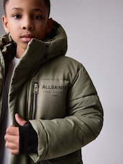 smALLSAINTS Khaki Green Underground Padded Parka - Image 5 of 16
